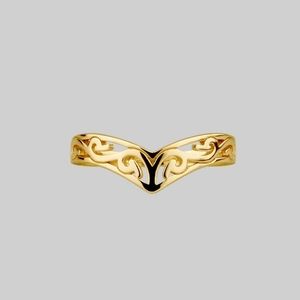 Chevron Ring Gold